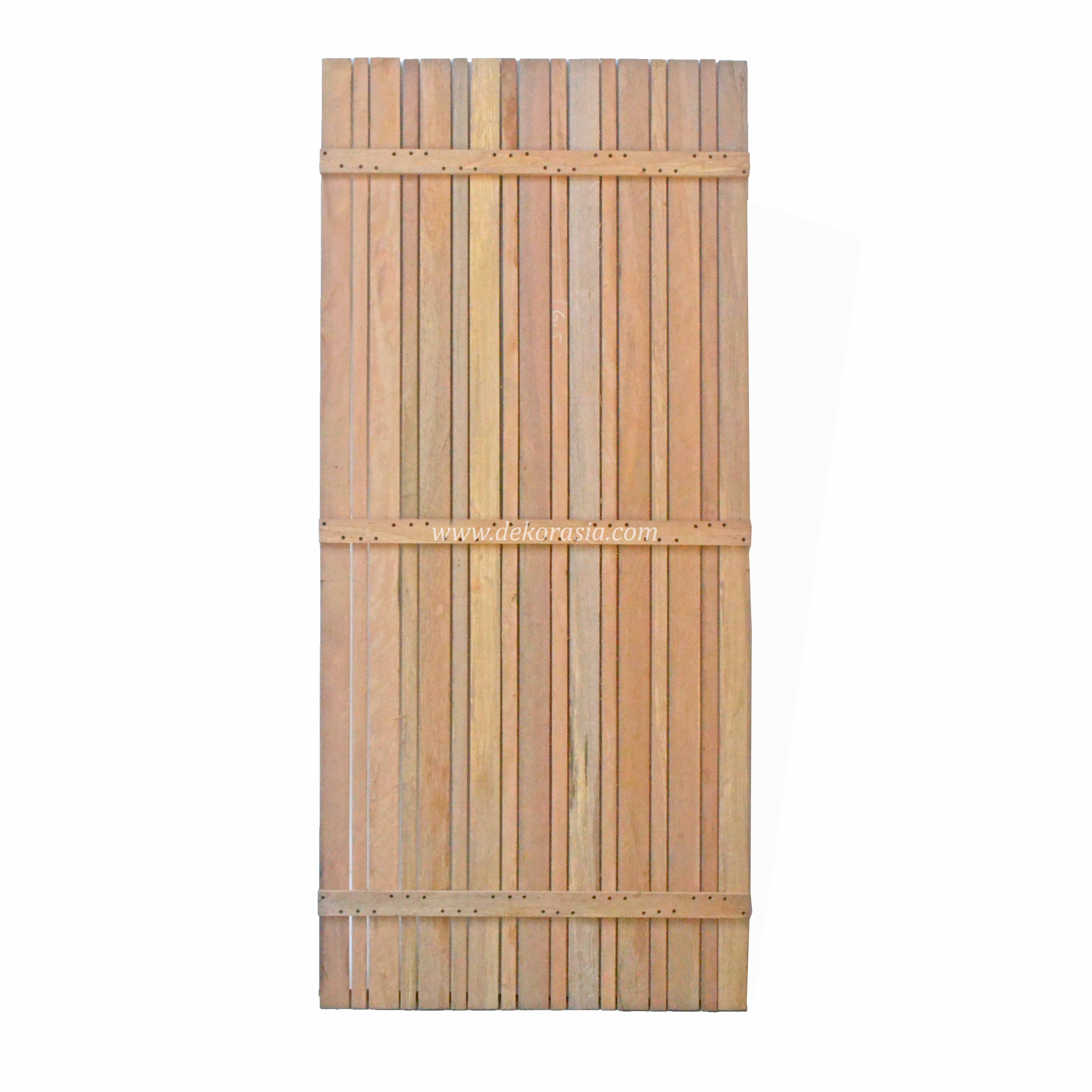 Variation Vertical Kruing Wood Screen, Wood Panels (Dipterocarpus kunstleri), Wood Fence Best Wooden Screen - Type C